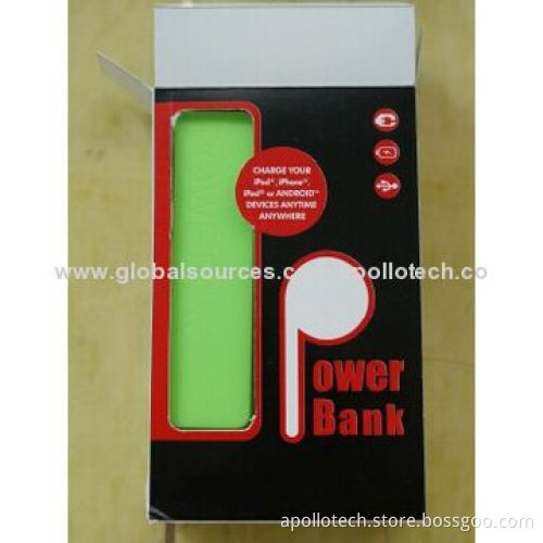 Portable Mobile Phone Chargers, 3,000mAh Real-capacity, 3-4 Hours Charging Time/Sized 96*26.5*22.5mm